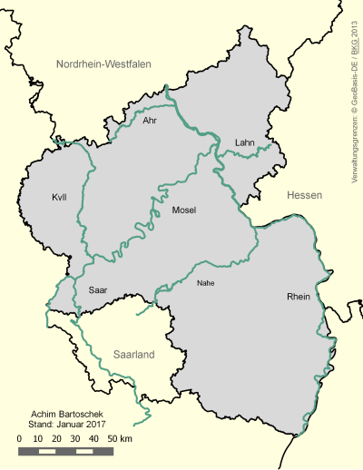 Landesweite Radfernwege in Rheinland-Pfalz